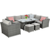 Комплект садовой мебели Focus Garden Moniz Dining Plus Dark grey