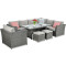 Комплект садовой мебели Focus Garden Moniz Dining Plus Dark grey-0-thumb