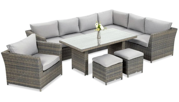 Комплект садових меблів Focus Garden Moniz Dining Plus Grey-0