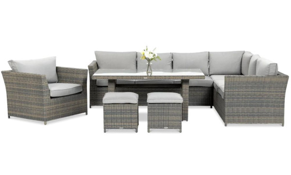 Комплект садових меблів Focus Garden Moniz Dining Plus Grey-3