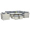 Комплект садовой мебели Focus Garden Moniz Dining Plus White grey-1-thumb