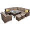 Комплект садовой мебели Focus Garden Toledo Dining Brown-2-thumb