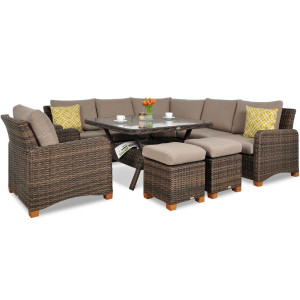 Комплект садових меблів Focus Garden Toledo Dining Brown