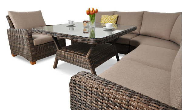 Комплект садових меблів Focus Garden Toledo Dining Brown-4