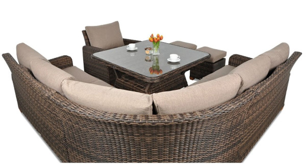 Комплект садових меблів Focus Garden Toledo Dining Brown-6