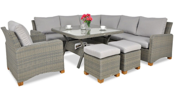 Комплект садових меблів Focus Garden Toledo Dining Grey-0