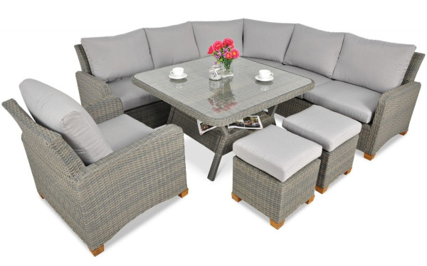 Комплект садових меблів Focus Garden Toledo Dining Grey-1