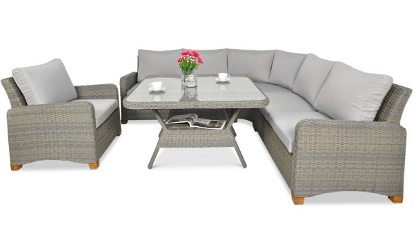 Комплект садових меблів Focus Garden Toledo Dining Grey-2