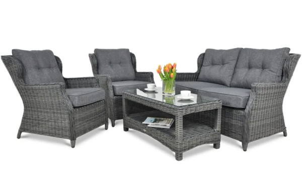 Комплект садовой мебели Focus Garden Trivento 2 Dark Grey-0