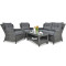 Комплект садовой мебели Focus Garden Trivento 2 Dark Grey-0-thumb