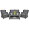 Комплект садовой мебели Focus Garden Trivento 2 Dark Grey-1-thumb