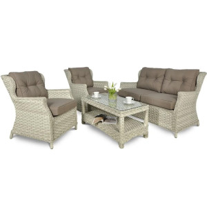 Комплект садових меблів Focus Garden Trivento 2 Melange White