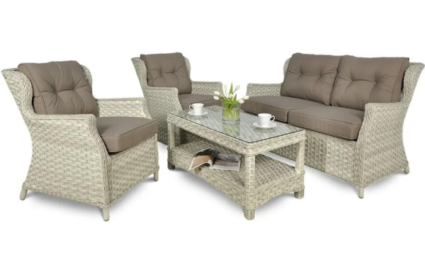 Комплект садових меблів Focus Garden Trivento 2 Melange White-0