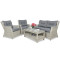 Комплект садовой мебели Focus Garden Trivento 2 White Grey-0-thumb