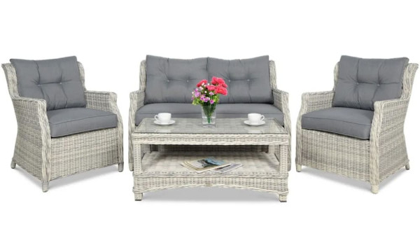 Комплект садових меблів Focus Garden Trivento 2 White Grey-1