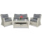 Комплект садовой мебели Focus Garden Trivento 2 White Grey-1-thumb