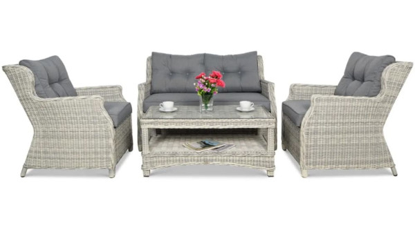 Комплект садових меблів Focus Garden Trivento 2 White Grey-2