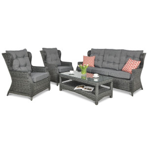 Комплект садових меблів Focus Garden Trivento 3 Dark Grey