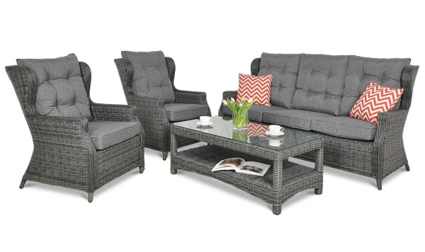 Комплект садовой мебели Focus Garden Trivento 3 Dark Grey-0