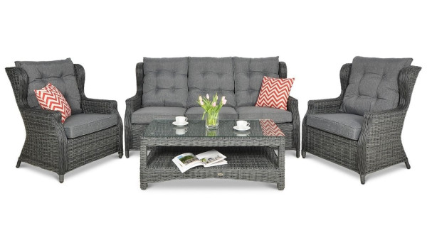 Комплект садовой мебели Focus Garden Trivento 3 Dark Grey-1