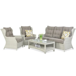 Комплект садових меблів Focus Garden Trivento 3 Melange White