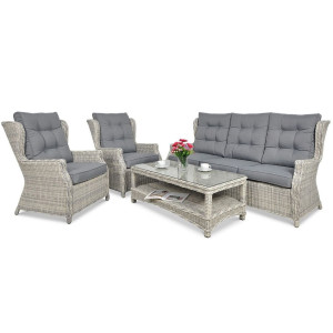 Комплект садових меблів Focus Garden Trivento 3 White Grey