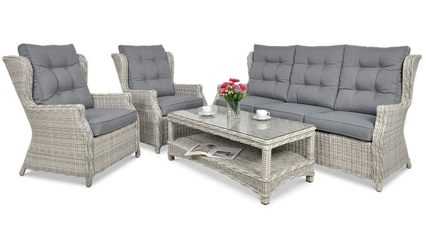 Комплект садових меблів Focus Garden Trivento 3 White Grey-0