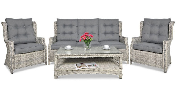 Комплект садових меблів Focus Garden Trivento 3 White Grey-1