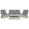 Комплект садовой мебели Focus Garden Trivento 3 White Grey-1-thumb