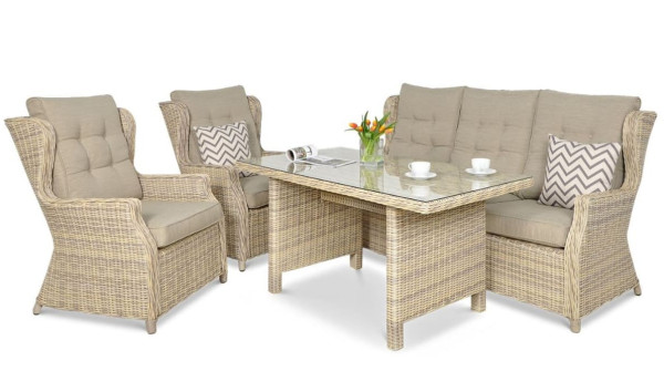 Комплект садовой мебели Focus Garden Trivento Dining 3 Beige-0