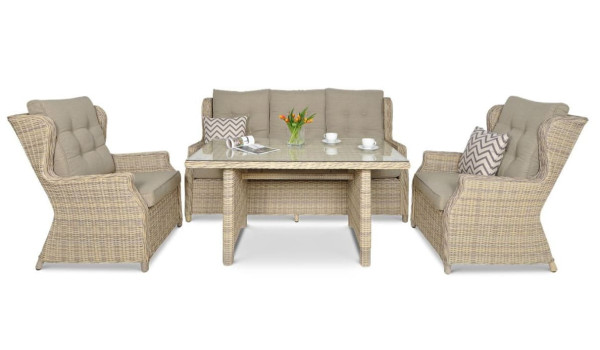 Комплект садовой мебели Focus Garden Trivento Dining 3 Beige-2