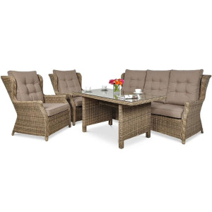 Комплект садових меблів Focus Garden Trivento Dining 3 Brown
