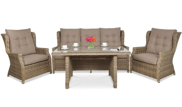 Комплект садовой мебели Focus Garden Trivento Dining 3 Brown-1