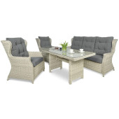 Комплект садовой мебели Focus Garden Trivento Dining 3 Melange White