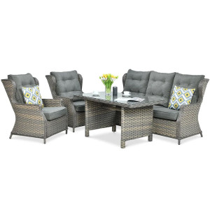 Комплект садових меблів Focus Garden Trivento Dining 3 Melange
