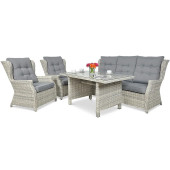 Комплект садовой мебели Focus Garden Trivento Dining 3 White grey