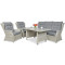 Комплект садовой мебели Focus Garden Trivento Dining 3 White grey-0-thumb