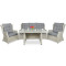 Комплект садовой мебели Focus Garden Trivento Dining 3 White grey-1-thumb