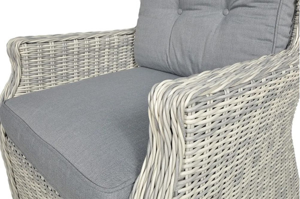 Комплект садових меблів Focus Garden Trivento Dining 3 White grey-7