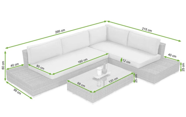Комплект садових меблів Focus Garden Verona Stone grey-10