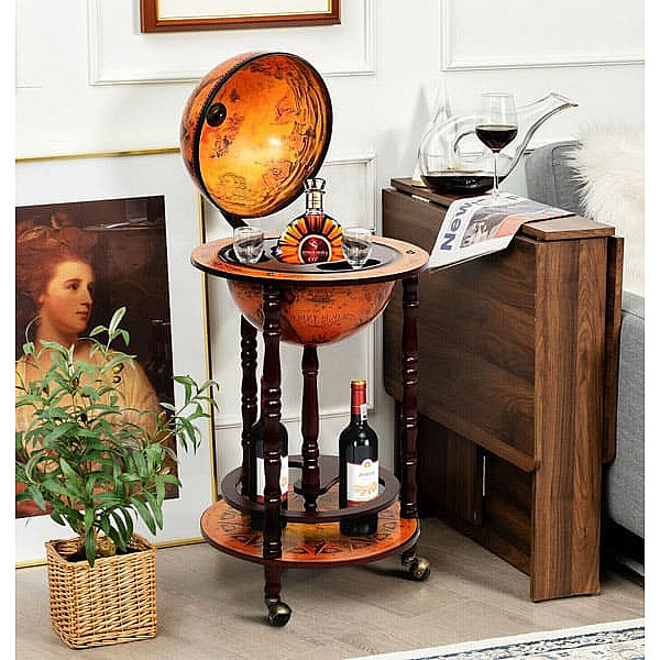 Глобус бар напольный 33001R-9