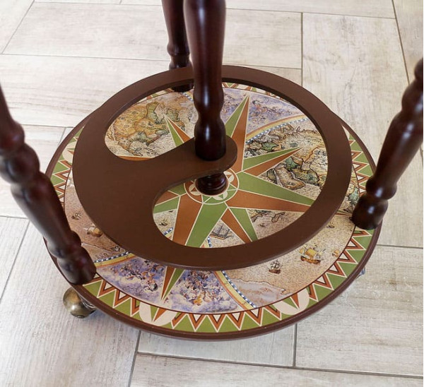 Глобус бар підлоговий 33001NCG33-8