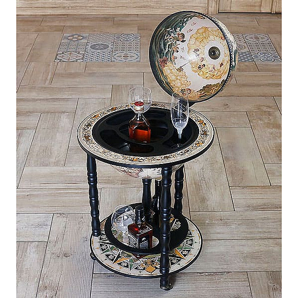 Глобус бар напольный 33001W-B-1