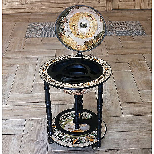 Глобус бар напольный 33001W-B-2