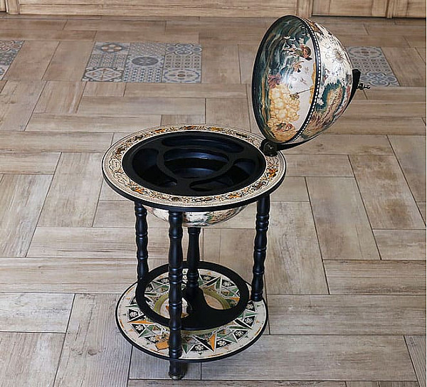 Глобус бар напольный 33001W-B-3