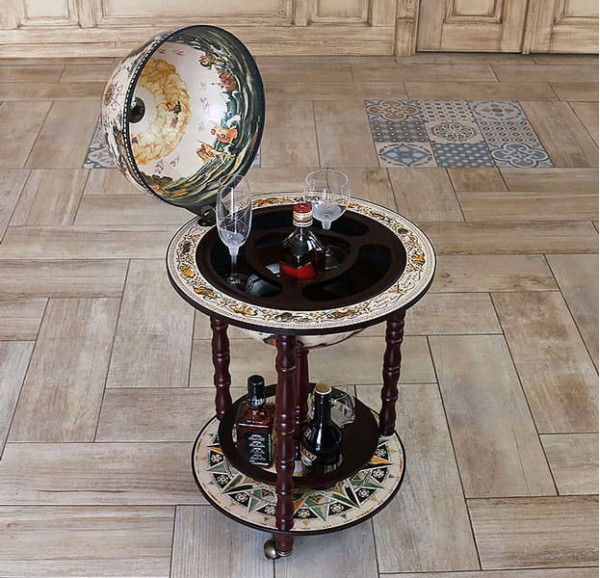 Глобус бар підлоговий 33001W-R-1