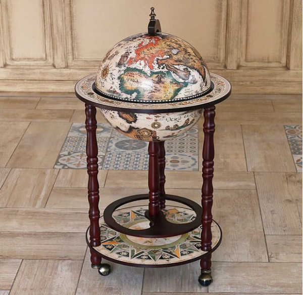 Глобус бар підлоговий 33001W-R-3