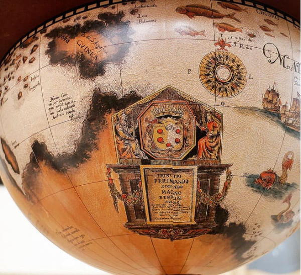 Глобус бар підлоговий 33001W-R-6