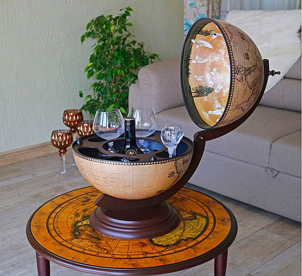 Глобус бар настольный 33002N Зодиак-0