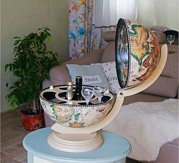 Глобус бар настольный 33002W-4